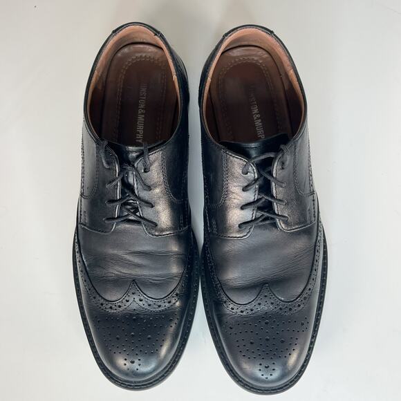 Johnston & Murphy Lewis Black Leather Wingtip Oxford Dress Shoes Men 10 main image 14